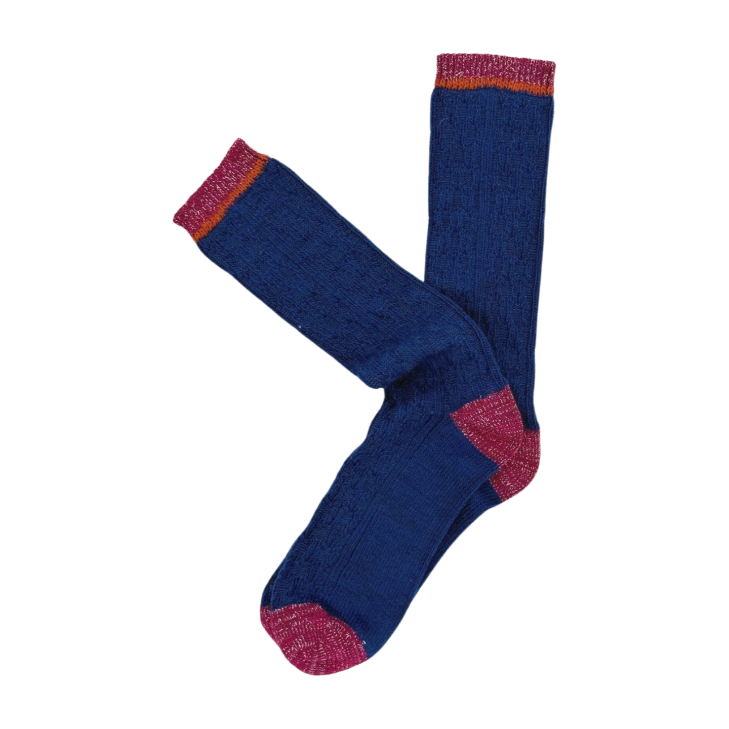 Calcetines Lana Suave | Jacquard Marino