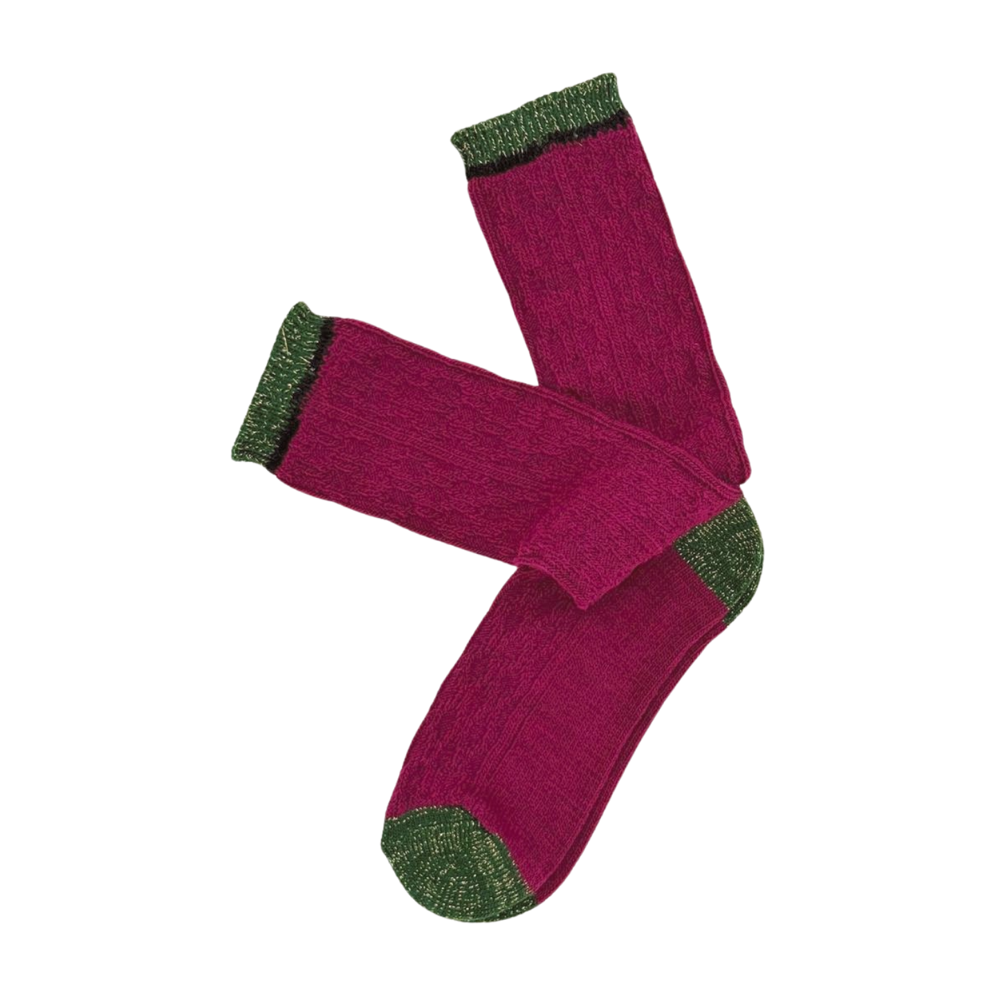 Calcetines Lana Suave | Jacquard Fuxia