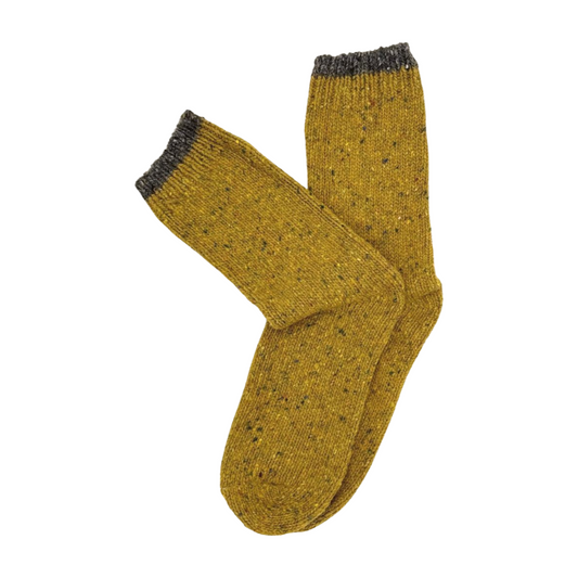 Calcetines Lana Reciclada & Cashmere | Mostaza