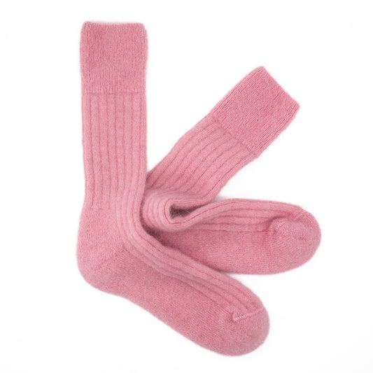 Calcetines Lana Mohair | Rosa