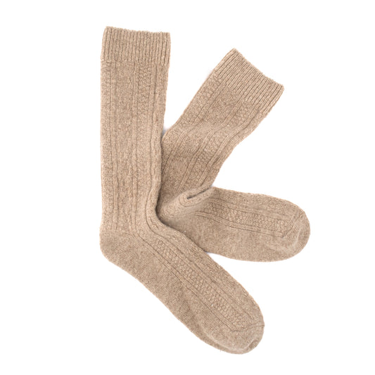 Calcetines Lana Suave | Jacquard Camel