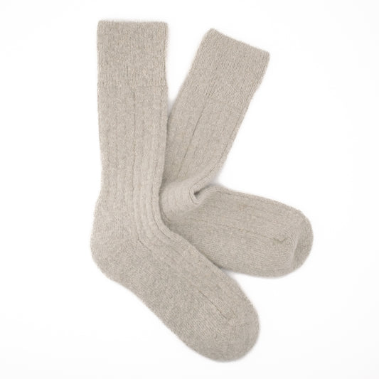 Calcetines Lana Mohair | Gris Claro