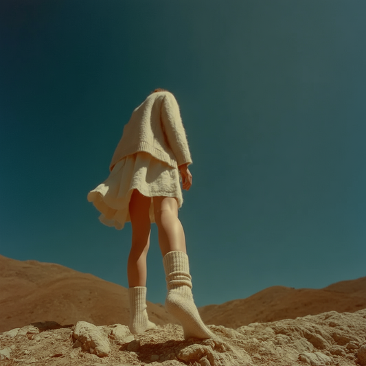 Calcetines Lana Reciclada & Cashmere | Cozzy Beige