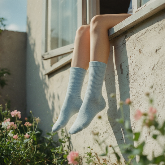 Calcetines Algodón OEKO TEX | Azul Melange