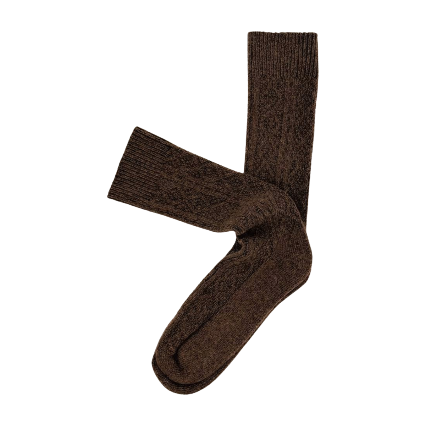 Calcetines Lana Suave | Jacquard Marrón