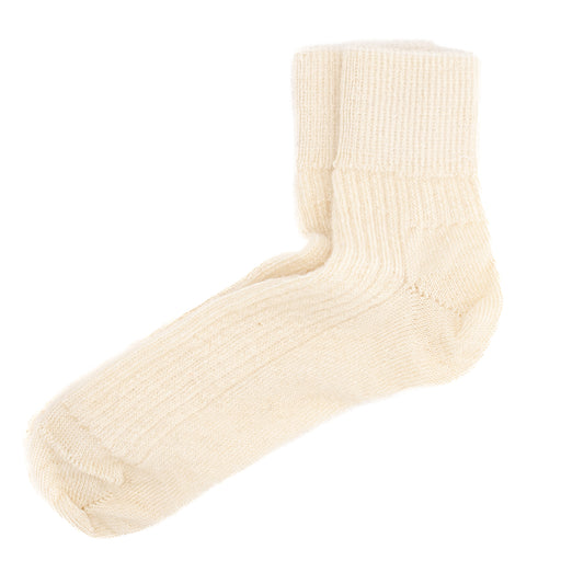 Calcetines Lana Mohair | Crew Off White