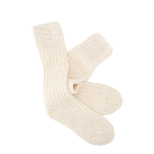 Calcetines Lana Mohair | Marfil
