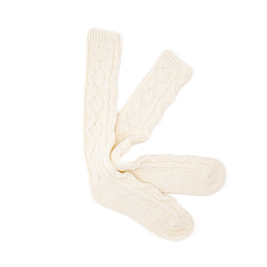 Calcetines Aldodón OEKO TEX | Jacquard Blanco