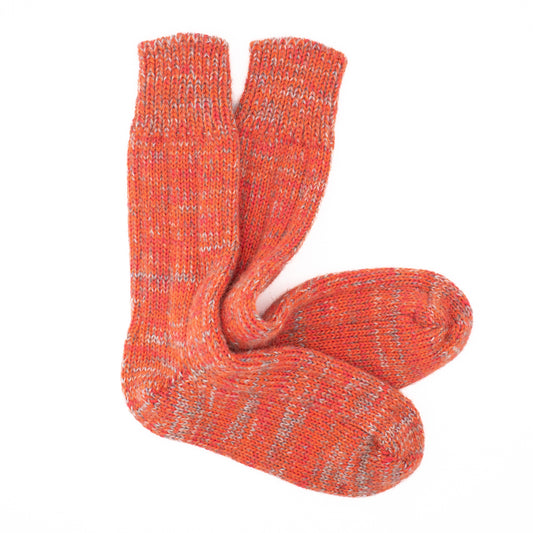 Calcetines Lana Suave Jaspeada | Coral Vivo