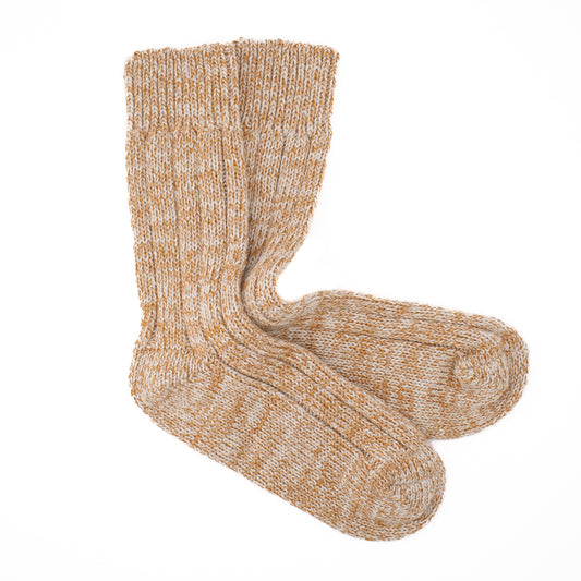 Calcetines Lana Merino Pura | Beige Melange