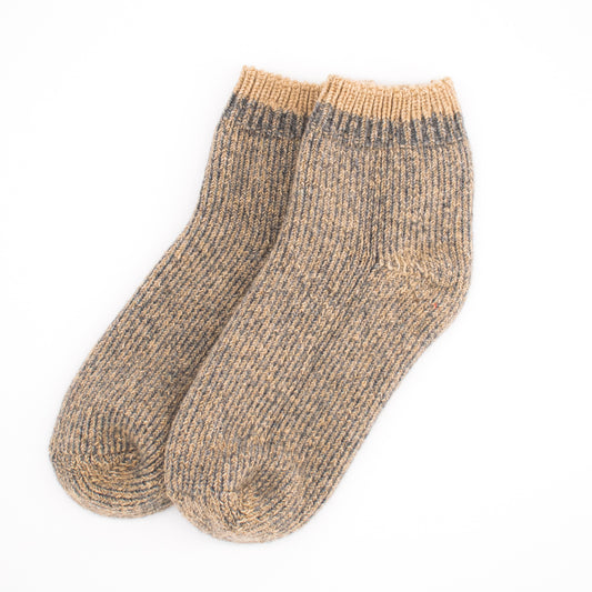 Calcetines Lana Artesanal | Tobillero Dune