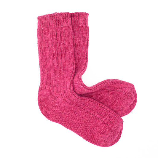 Calcetines Lana Merino & Cashmere | Fucsia