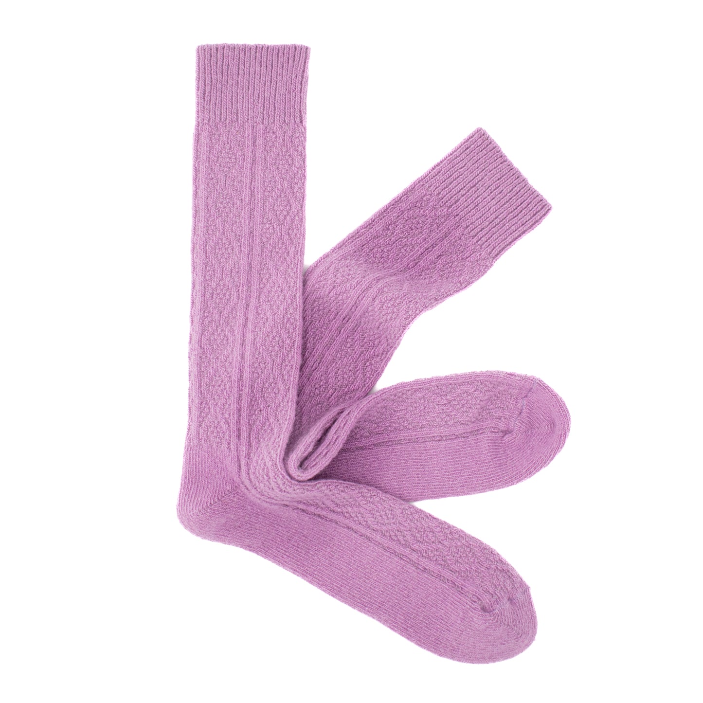 Calcetines Lana Suave | Jacquard Púrpura