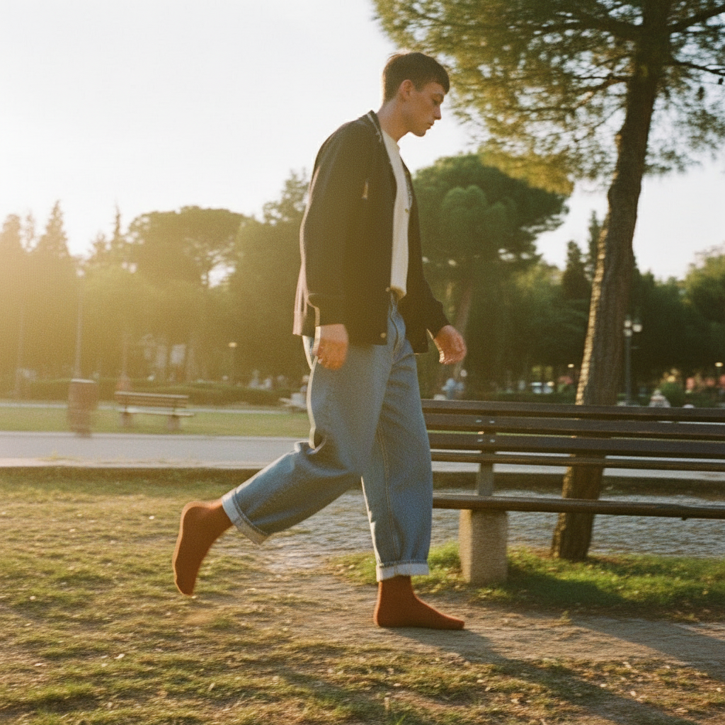 Calcetines Lana Reciclada & Seda | Orange