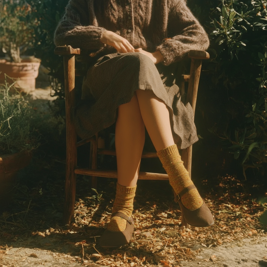 Calcetines Lana Reciclada & Cashmere | Caramel