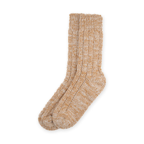 Calcetines 100 % lana merino · Beige jaspeado