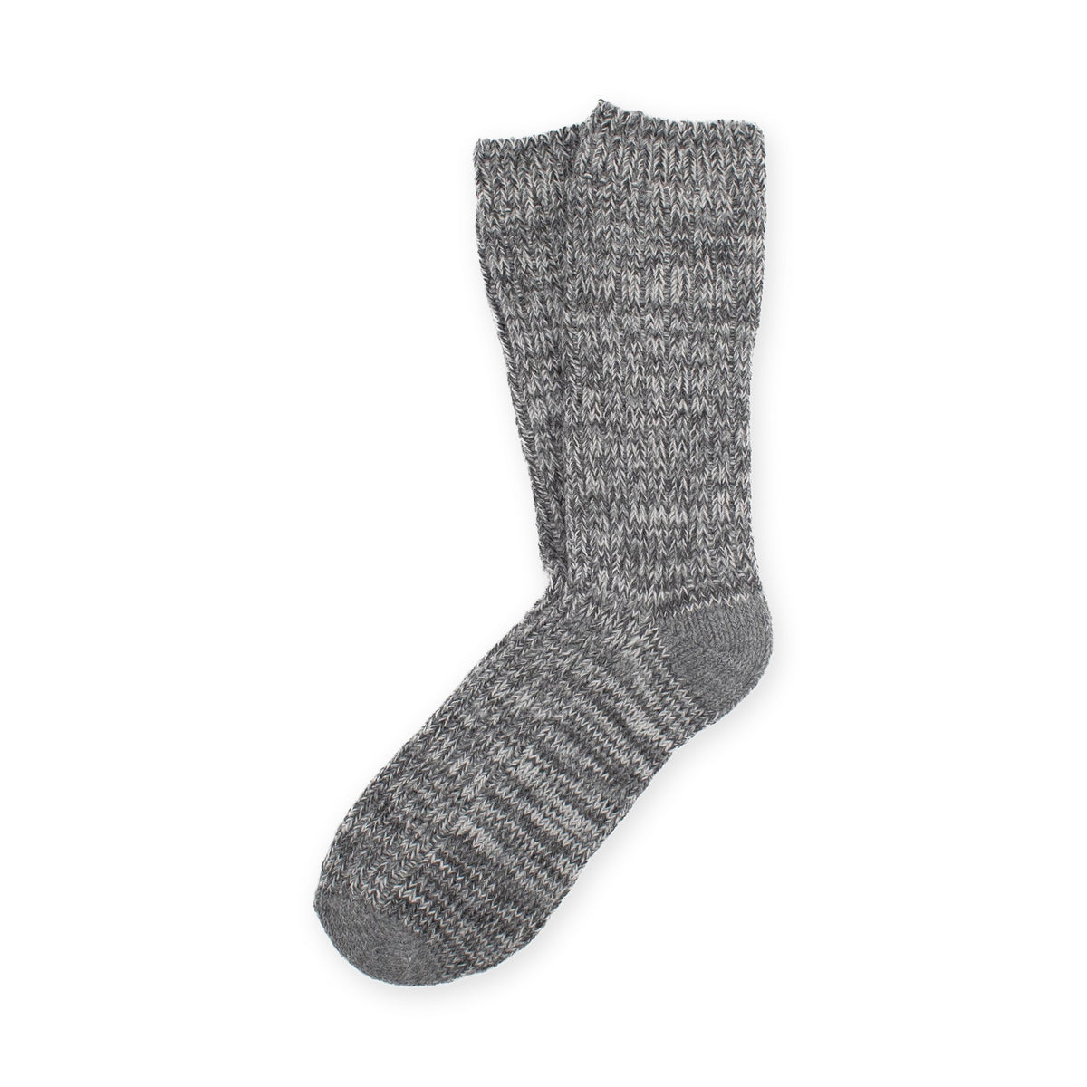 Calcetines de algodón flamé · Gris jaspeado