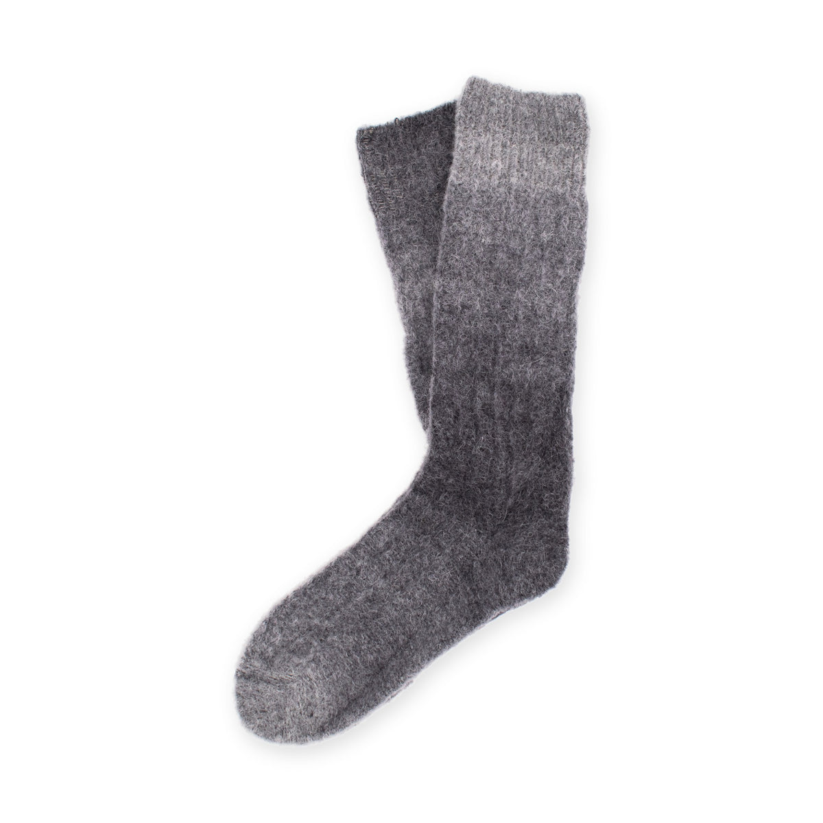 Calcetines altos de mohair · Marengo