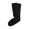 Calcetines altos de mohair · Negro