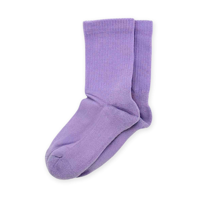 Calcetines deportivos de algodón orgánico · Lila