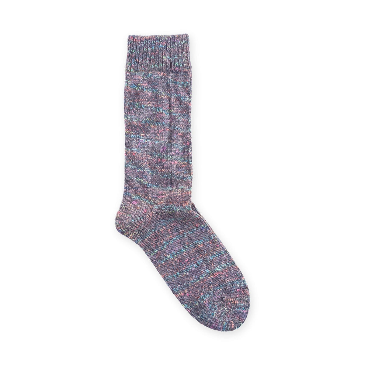 Calcetines de lana suave · Morado multicolor