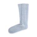 Calcetines de lana trenzada · Azul claro
