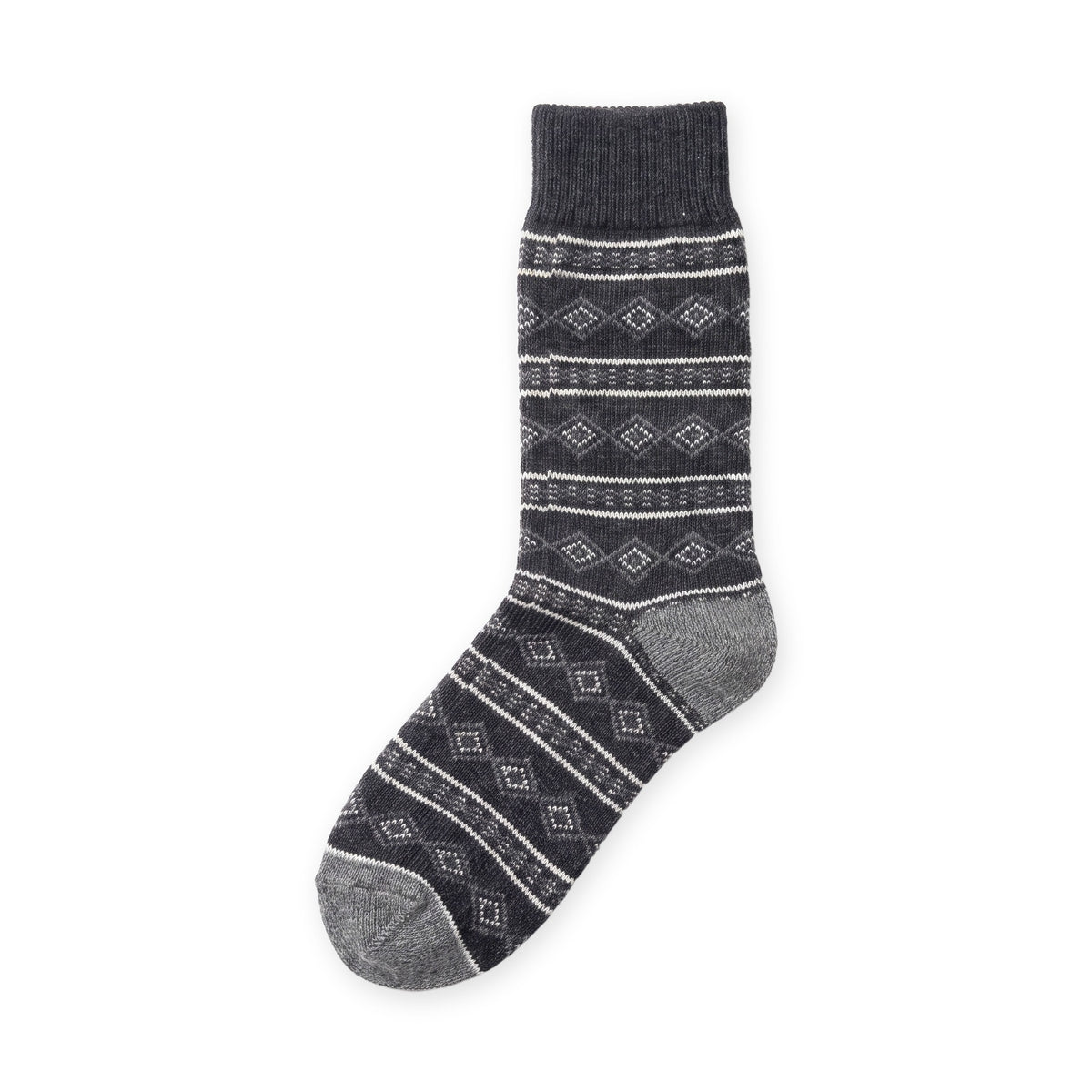 Calcetines nórdicos de lana · Rombos gris