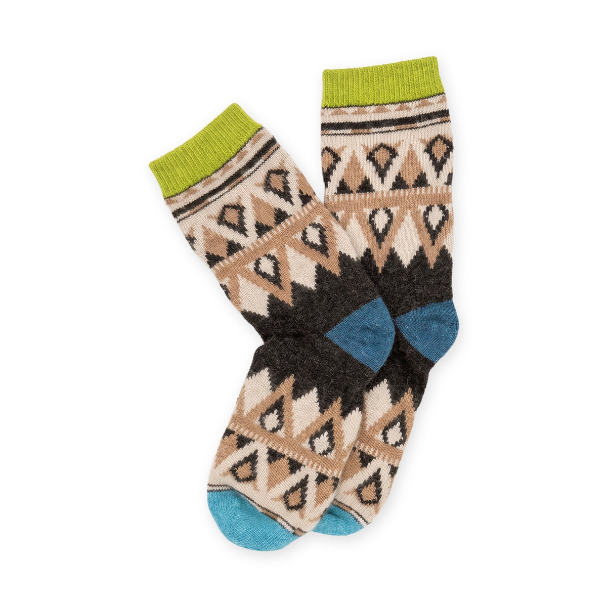 Calcetines nórdicos de lana · Rombos
