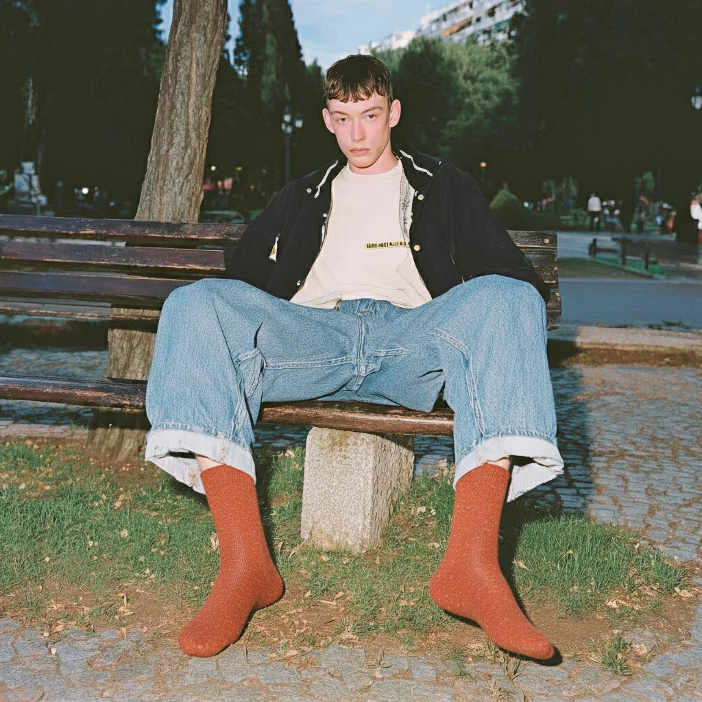 Calcetines Lana Reciclada & Seda | Orange